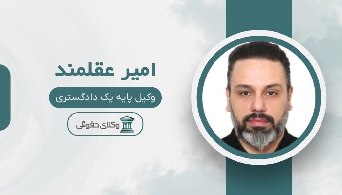 امیر عقلمند بهترین وکیل تهران