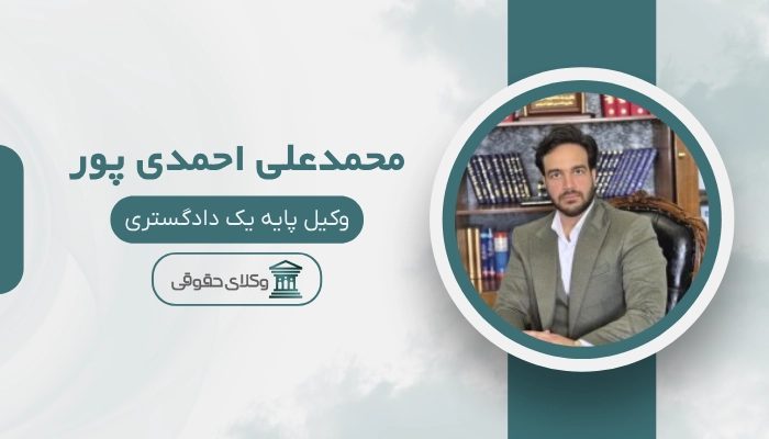محمد علی احمدی پور بهترین وکیل تهران