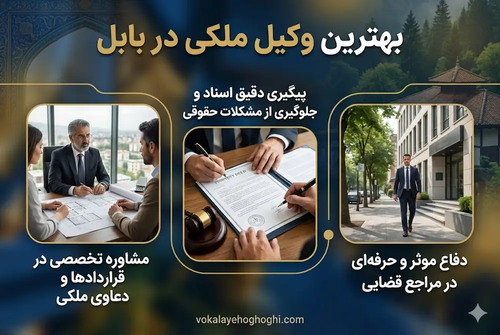 راهنمای انتخاب وکیل ملکی خوب در بابل 