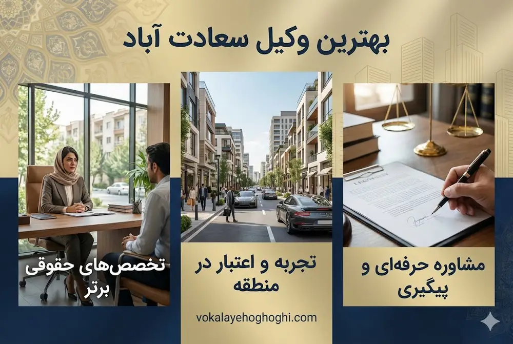 حق الوکاله بهترین وکیل سعادت آباد