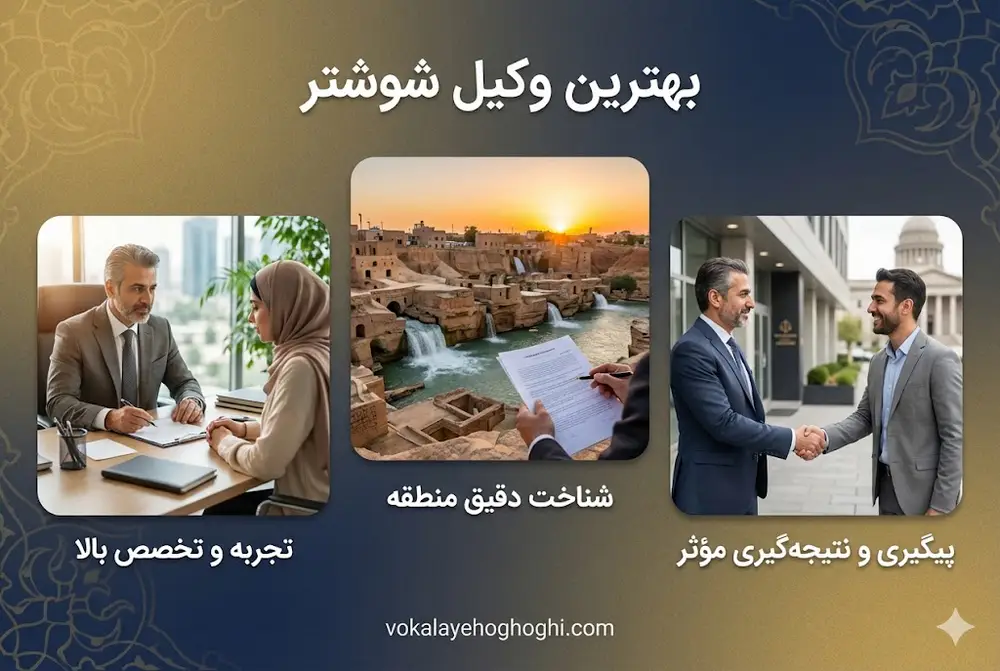 معرفی بهترین وکیل حقوقی در شوشتر
