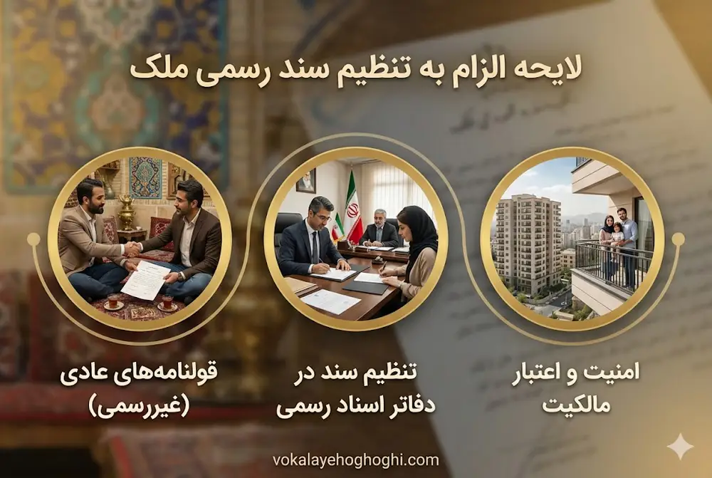 اهمیت تنظیم سند رسمی ملک