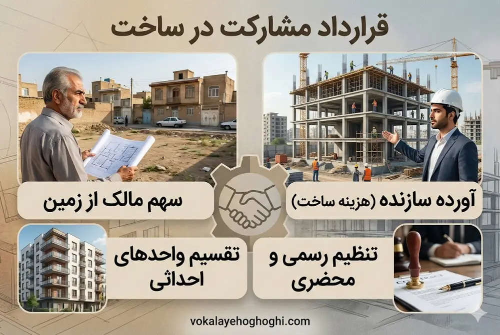 نقش حقوقی و قانونی در قرارداد مشارکت در ساخت