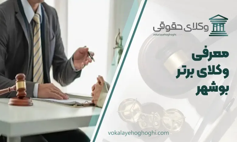 معرفی 10 تا از بهترین وکیل بوشهر 🥇【آپدیت جدید】⚖️