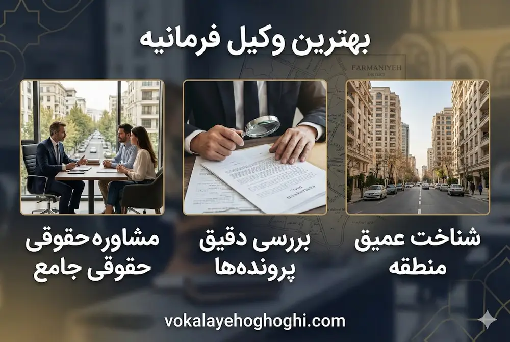 بهترین وکیل حقوقی در فرمانیه چه کسی است؟