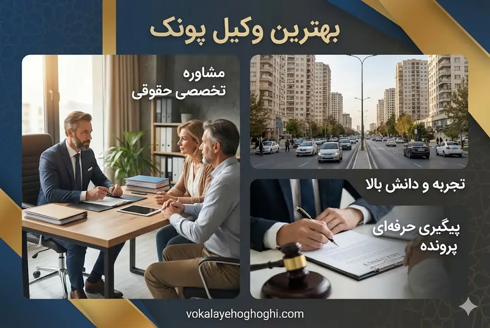معرفی بهترین وکیل حقوقی در پونک