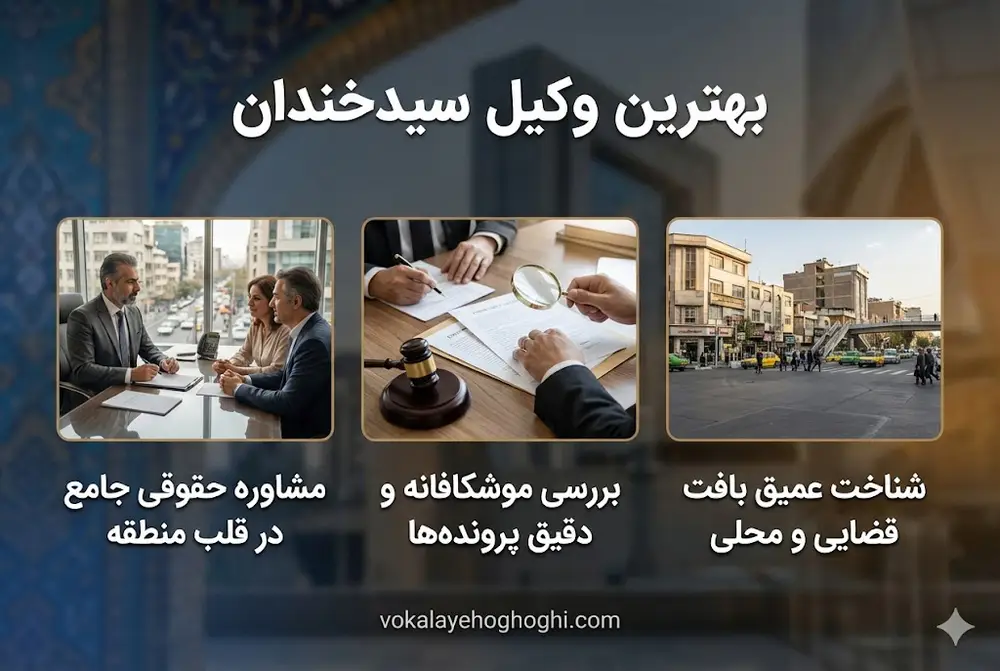 معرفی بهترین وکیل حقوقی در سیدخندان