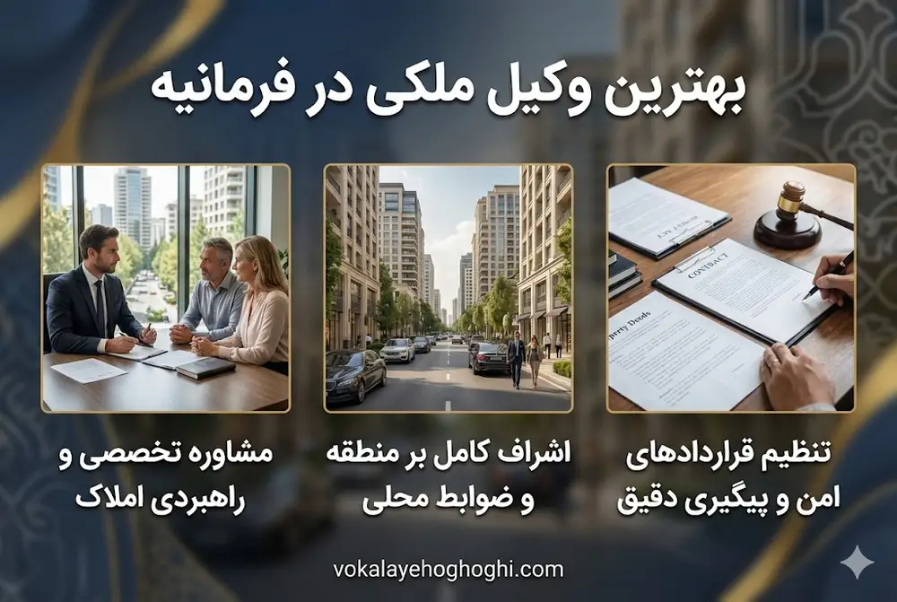 معرفی وکیل ملکی در فرمانیه