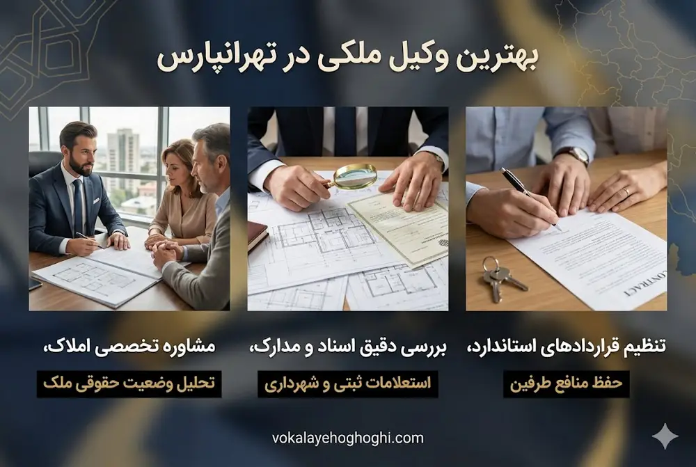معرفی بهترین وکیل ملکی در تهرانپارس
