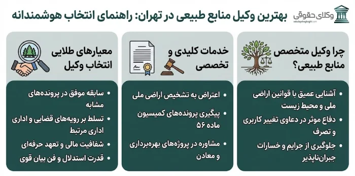 معرفی بهترین وکیل منابع طبیعی در تهران