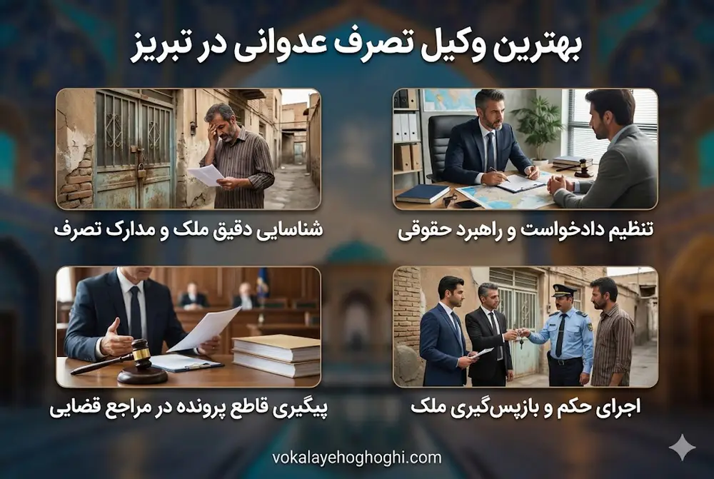 معرفی بهترین وکیل تصرف عدوانی در تبریز