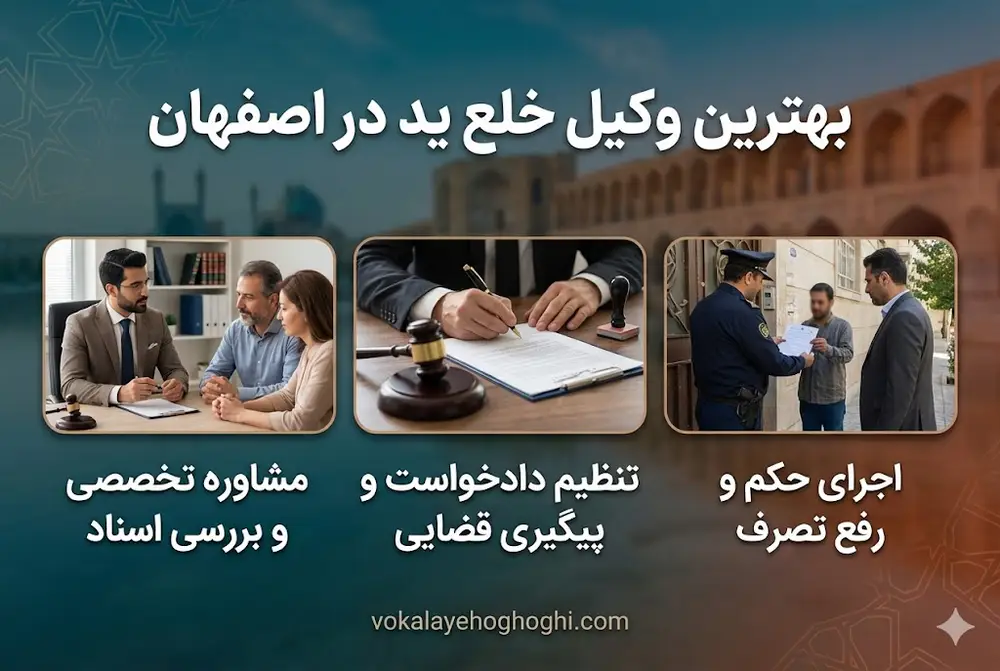 معرفی بهترین وکیل خلع ید و تخلیه در اصفهان