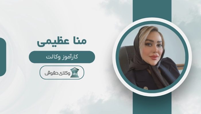 منا عظیمی بهترین وکیل کیفری در تهران