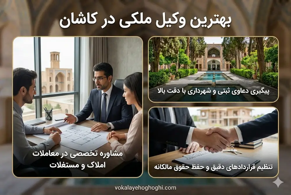 چگونه بهترین وکیل ملکی در کاشان را پیدا کنیم؟