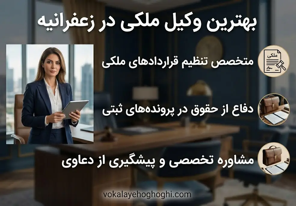 نقش وکیل ملکی و مسئولیت او در پرونده