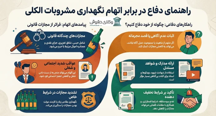 مجازات حمل و نگهداری مشروبات الکلی