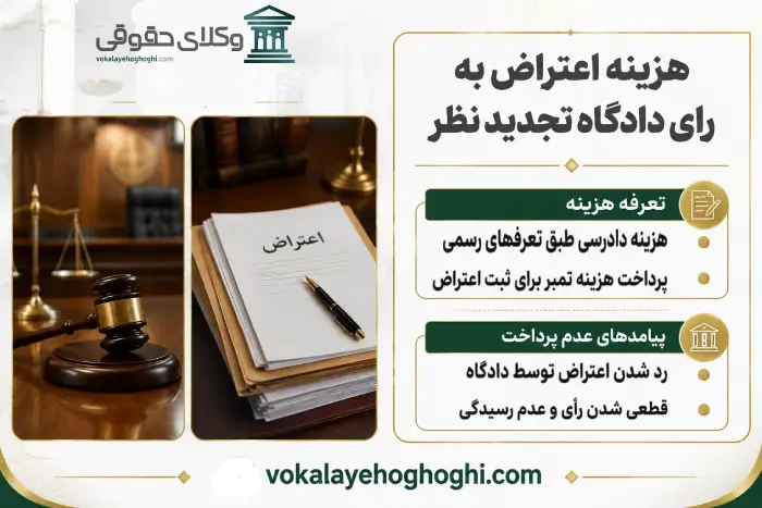 هزینه تجدید نظر خواهی کیفری
