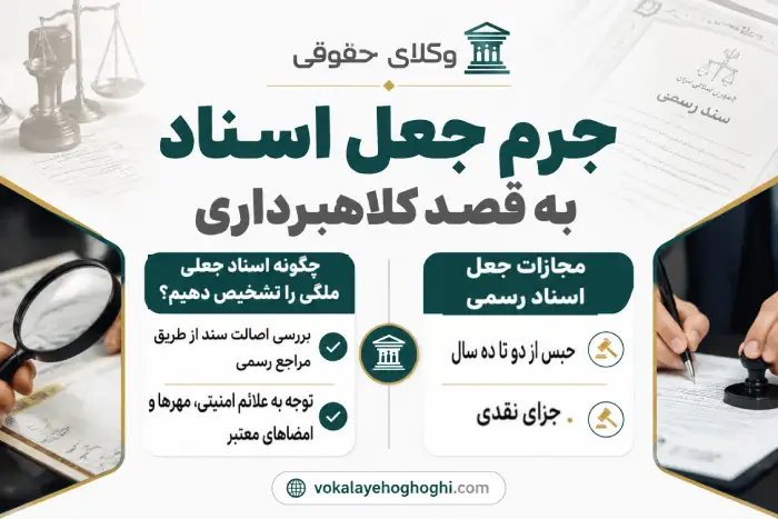 جعل اسناد و مدارک چیست؟