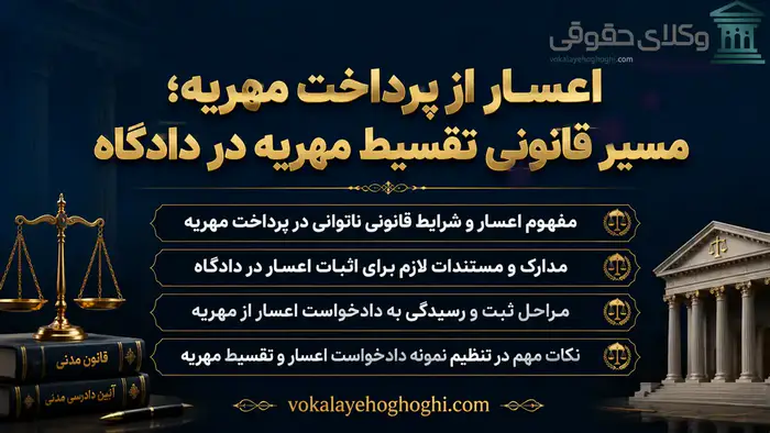 اعسار از پرداخت مهریه
