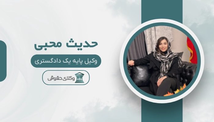 حدیث محبی بهترین وکیل ملکی در تهران