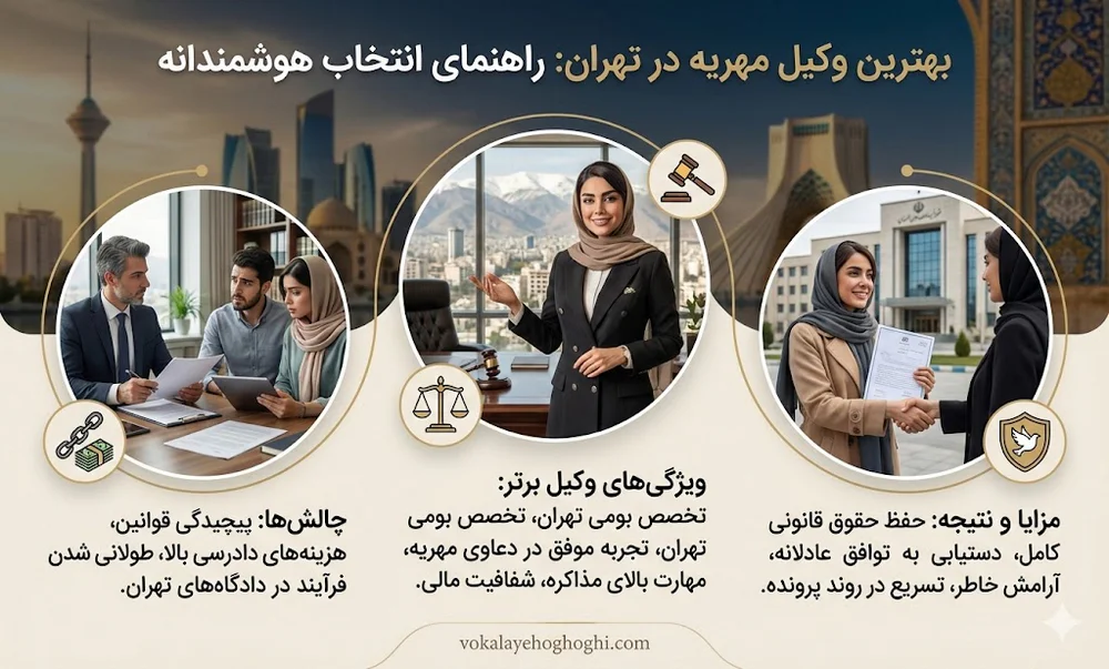 بهترین وکیل مهریه در تهران