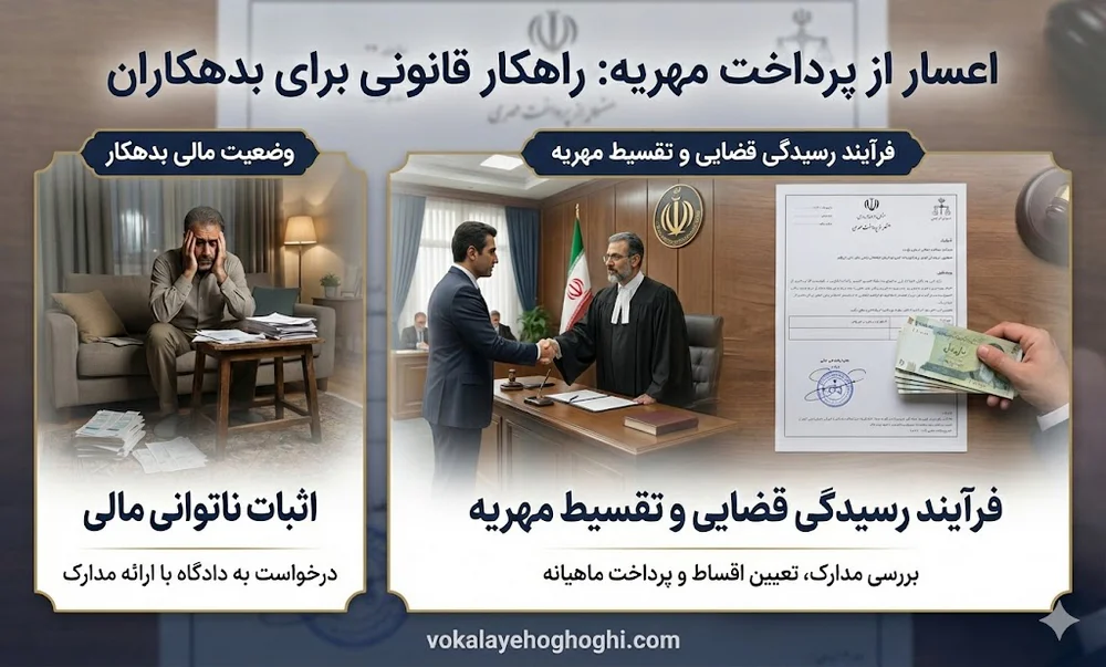 اعسار از پرداخت مهریه 