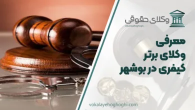 بهترین وکیل کیفری در بوشهر