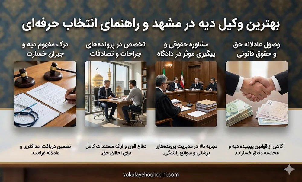 مزایای مشاوره با وکیل دیه