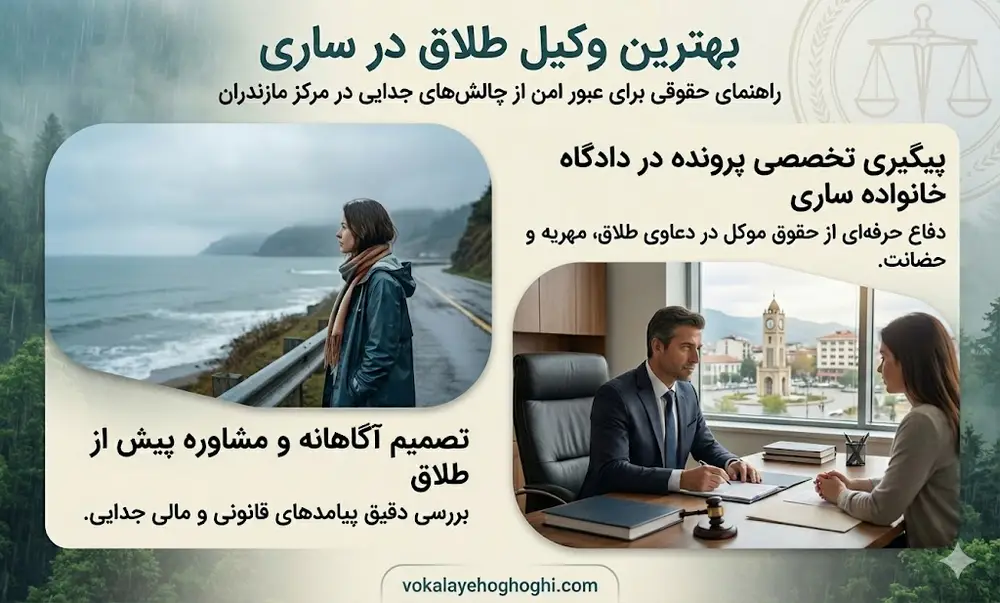 5 توصیه اساسی در انتخاب وکیل طلاق در ساری