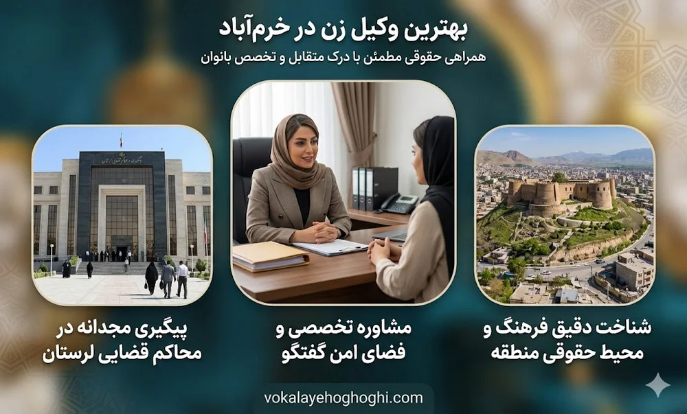 بهترین وکیل زن در خرم آباد 