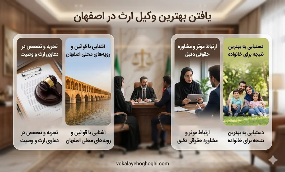 بهترین وکیل ارث در اصفهان 