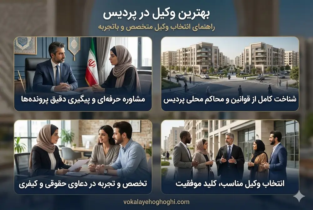 ویژگی های بارز بهترین وکیل در پردیس