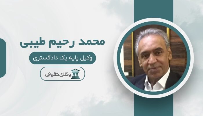 محمد رحیم طیبی - بهترین وکیل مواد مخدر در تهران