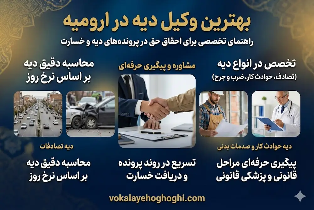 3 معیار طلایی انتخاب وکیل دیه در ارومیه