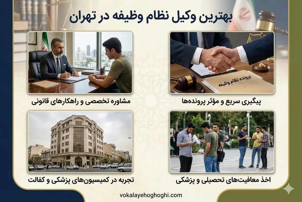 مزایای داشتن وکیل نظام وظیفه در پیگیری مشکلات سربازی