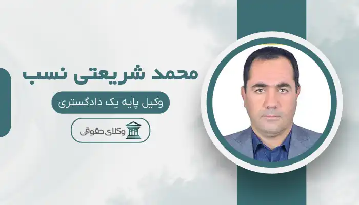 محمد شریعتی نسب بهترین وکیل ایرانشهر
