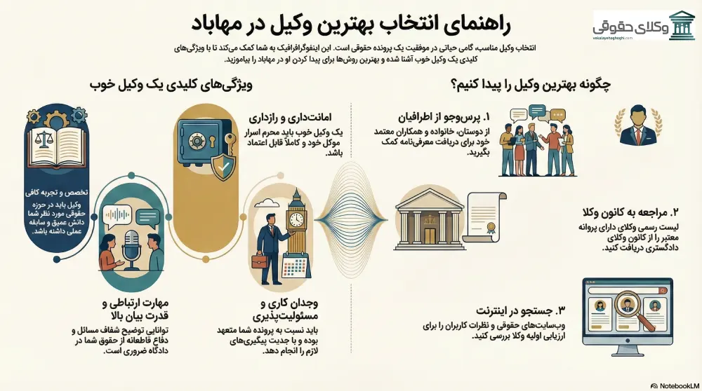 راهنمای انتخاب بهترین وکیل مهاباد