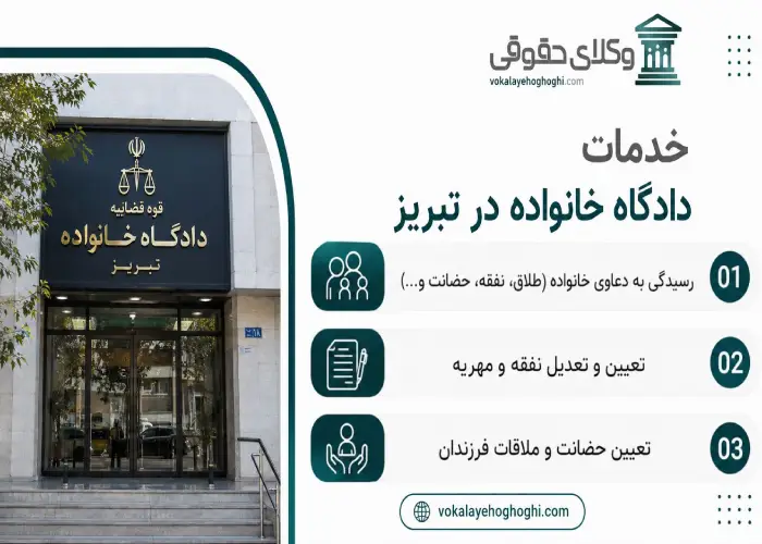 خدمات دادگاه خانواده در تبریز