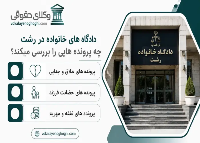 دادگاه های خانواده در رشت چه پرونده هایی را بررسی میکند؟