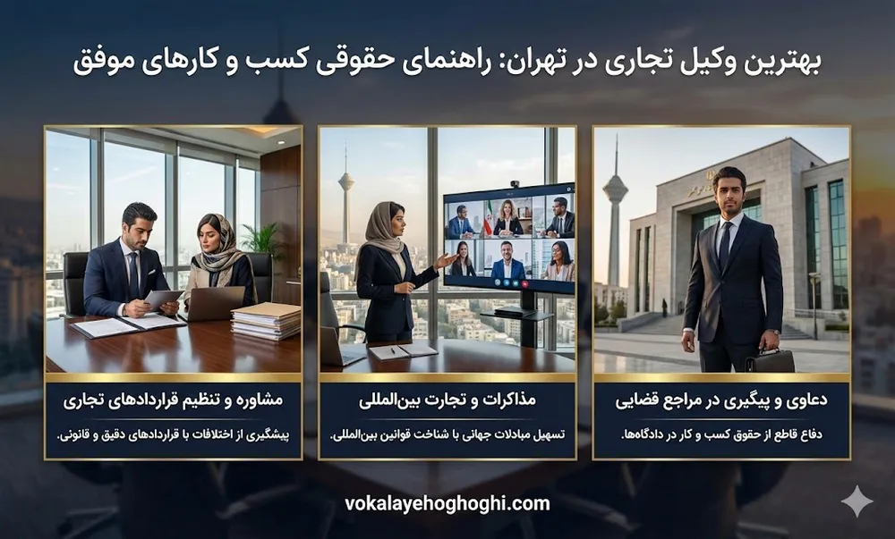 بهترین وکیل دعاوی تجاری در تهران
