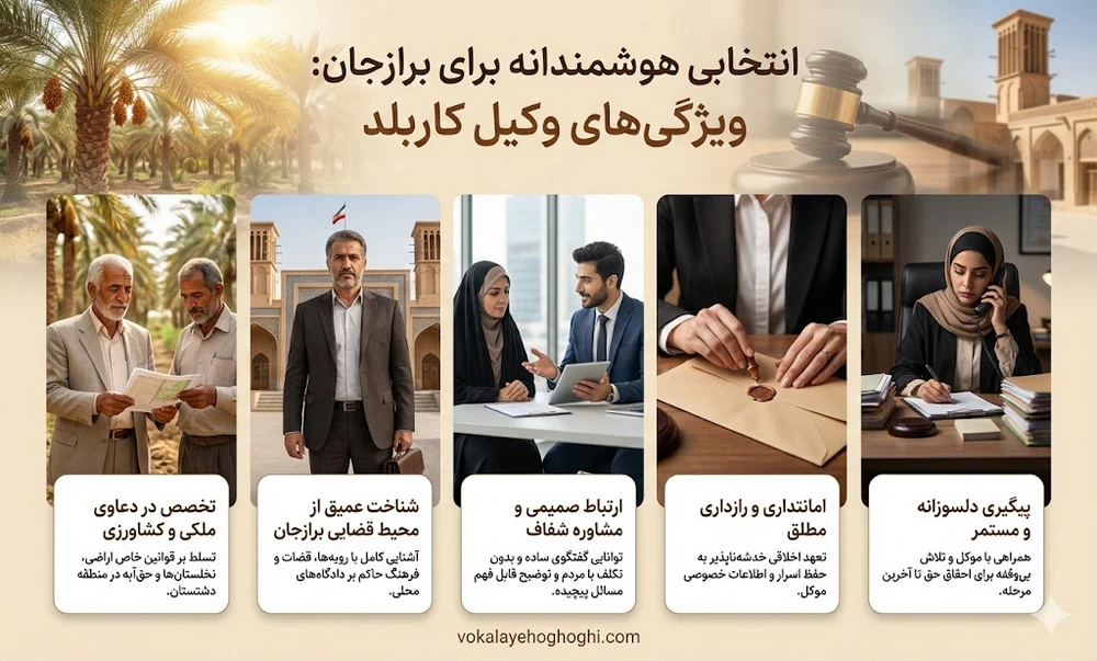 بهترین وکیل برازجان