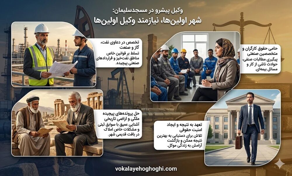 بهترین وکیل مسجد سلیمان 