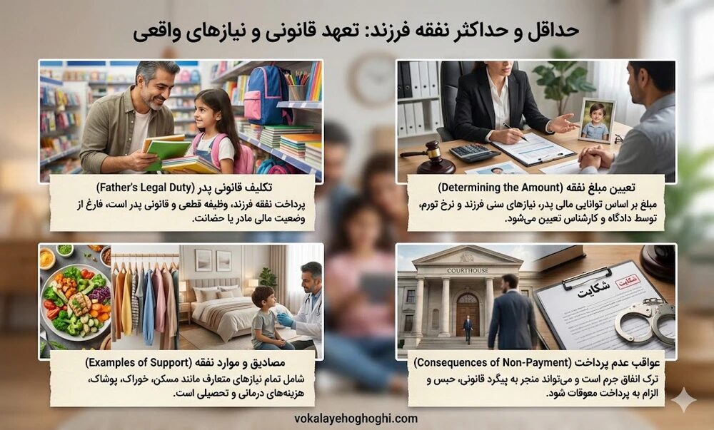 حداکثر نفقه فرزند 