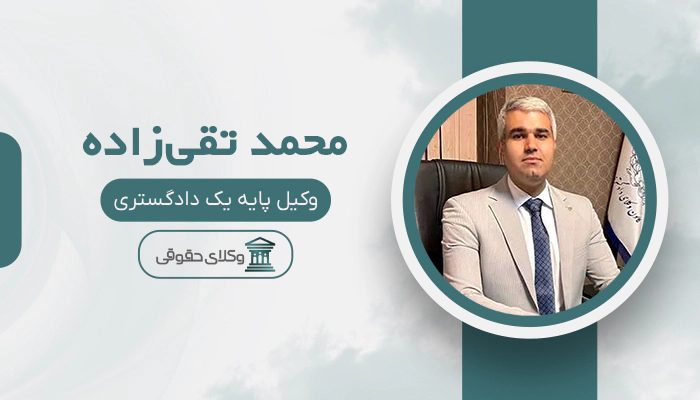 محمد تقی‌زاده - بهترین وکیل داوری در تهران