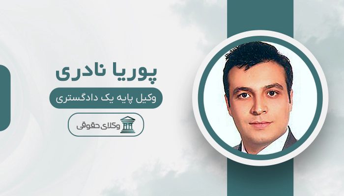 پوریا نادری - بهترین وکیل ثبت احوال در تهران