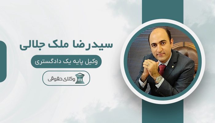 سیدرضا ملک جلالی - بهترین وکیل مالیاتی در تهران