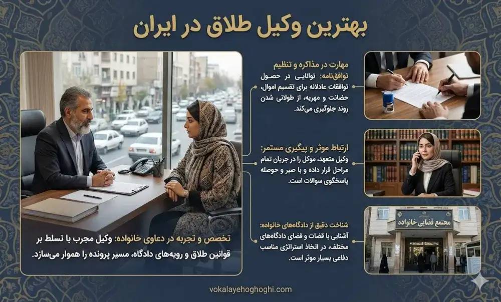 بهترین وکیل طلاق در ایران