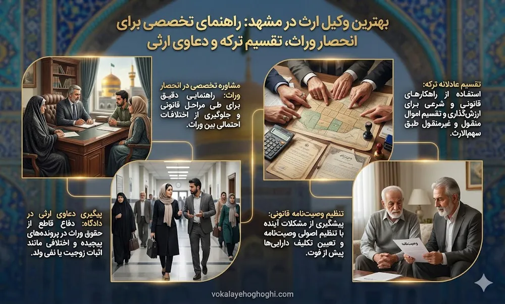 بهترین وکیل ارث در مشهد 