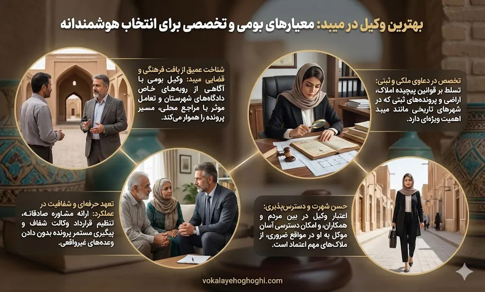 بهترین وکیل در میبد 