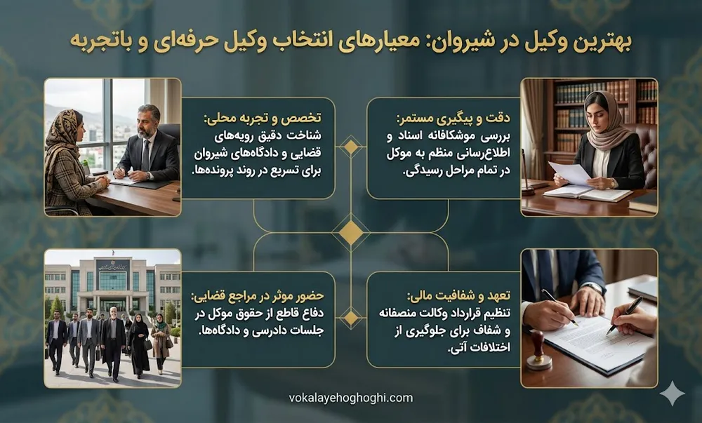بهترین وکیل در شیروان 